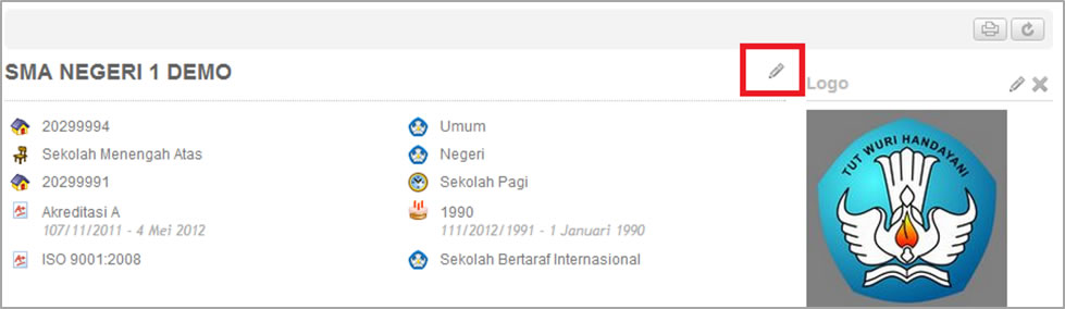 sekolah edit data sekolah