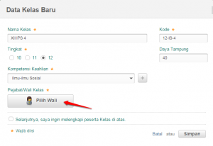 KLIK PILIH WALI KELAS