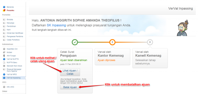 status ajuan verval ptk